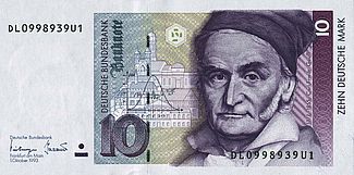 10-DM-Schein mit Porträt von Carl Friedrich Gauss