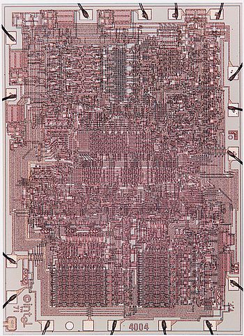 Mikroskopaufnahme des Intel 4004