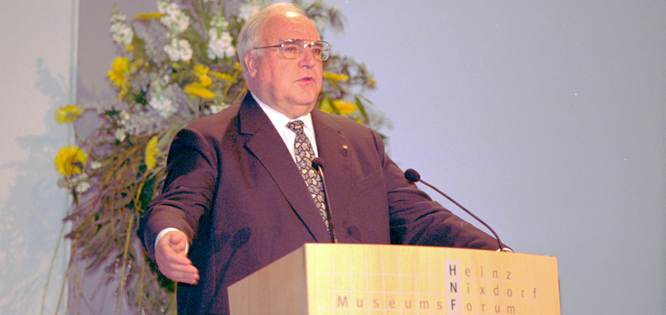 Opening van het HNF op 20. Oktober 1996 door Bondskanzelier Helmut Kohl