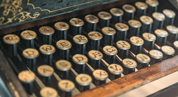 Sholes & Glidden TYPE WRITER, from 1873